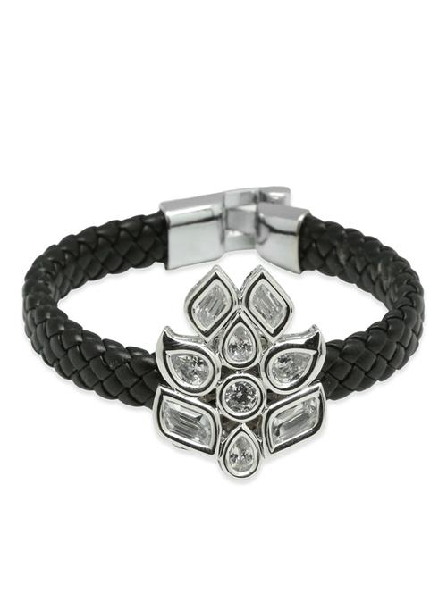 black brass stoned bracelet - 11461487 - Very Small Image - 1