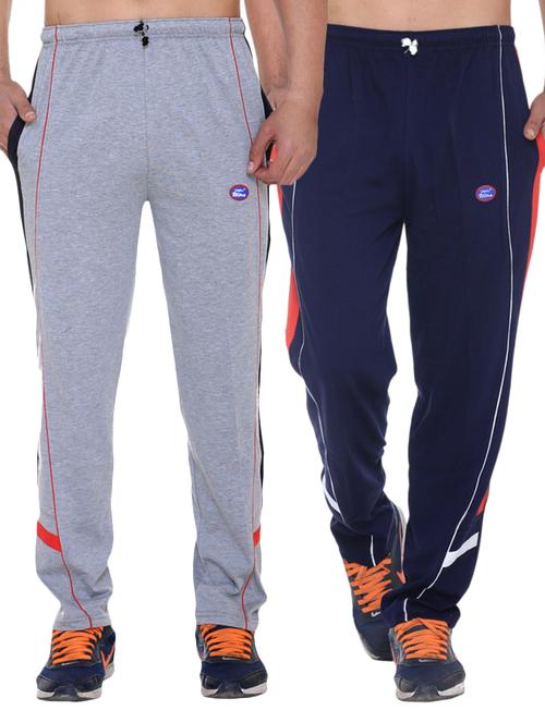 multi colored cotton  ankle length track pant - 11462188 - Very Small Image - 1
