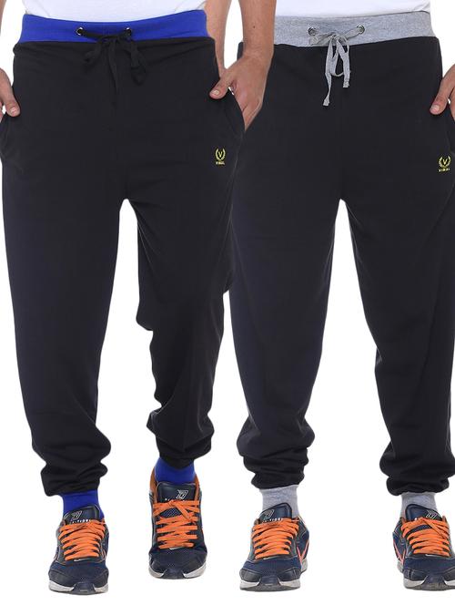 multi colored cotton  ankle length track pant - 11462210 - Very Small Image - 1
