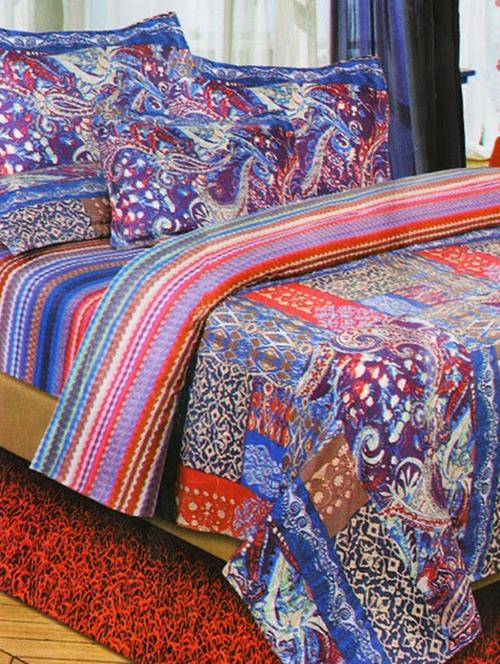 floral printed double bed sheet set - 11463571 - Very Small Image - 1