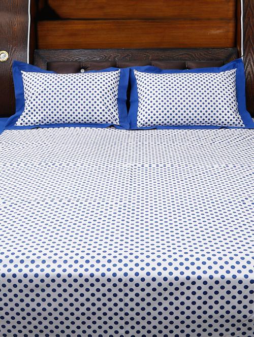 cotton double bed sheet with two pillow cover - 11463597 - Very Small Image - 1
