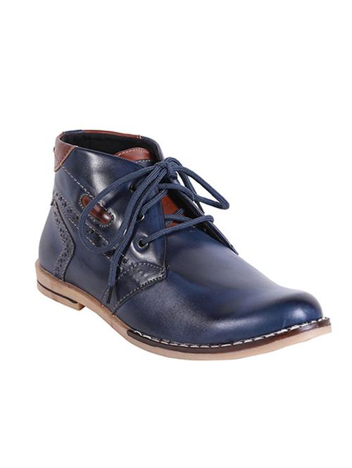 blue synthetic low ankle boots - 11468148 - Very Small Image - 1