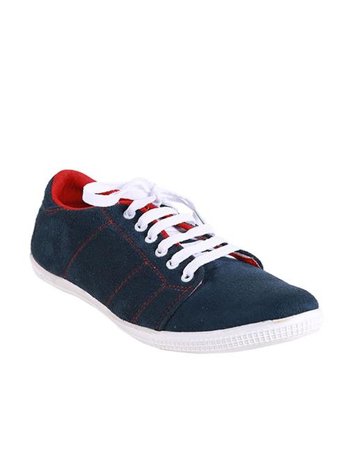 blue synthetic lace up sneakers - 11468166 - Very Small Image - 1