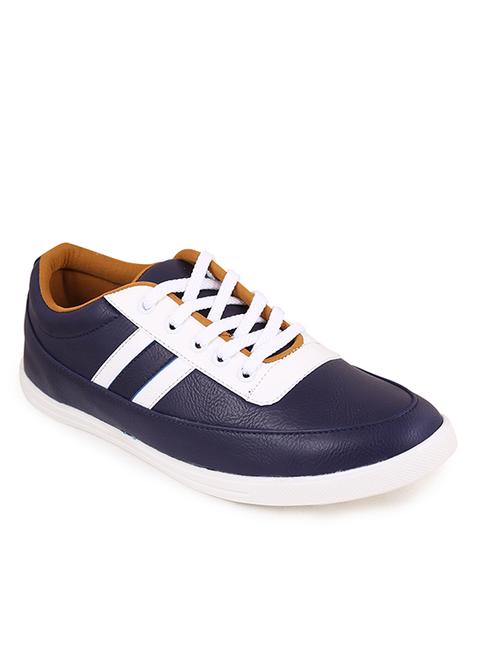 blue synthetic lace up sneakers - 11468184 - Very Small Image - 1