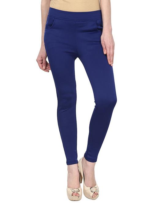 blue color, cotton jegging - 11468557 - Very Small Image - 1