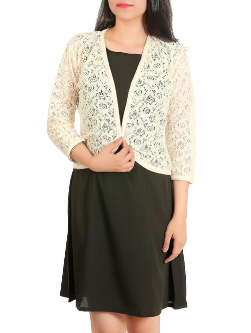 beige lace shrug - 11468586 - Very Small Image - 1