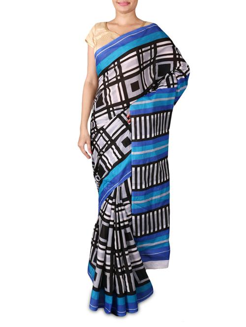 Multicolor  Printed Pure Cotton Saree - 1146926 - Very Small Image - 1