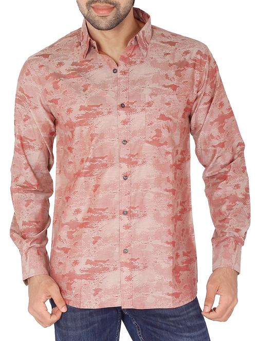 giza maroon jigger jacquard shirt - 11470650 - Very Small Image - 1