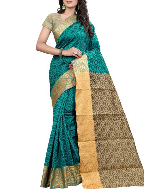 blue cotton bhagalpuri saree with blouse - 11475446 - Very Small Image - 1