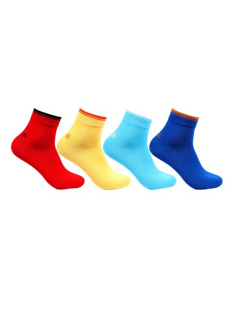 multi colored cotton sock set of 4 - 11476052 - Very Small Image - 1