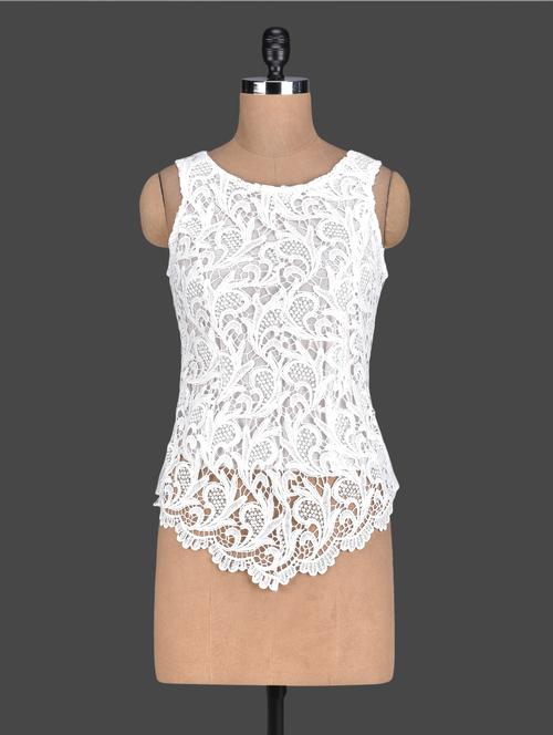 sleeveless laced top - 1147670 - Very Small Image - 1