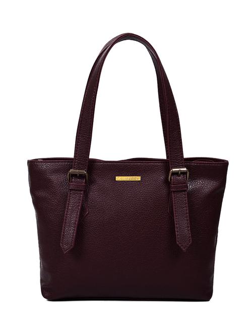 maroon leatherette handbag - 11478025 - Very Small Image - 1