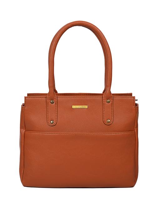 brown leatherette (pu handbag - 11478030 - Very Small Image - 1