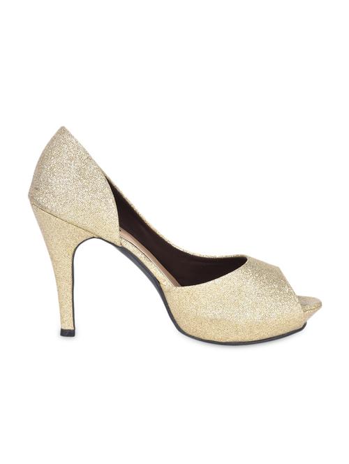 Golden Bling Peep Toe Pumps - 1147824 - Very Small Image - 1