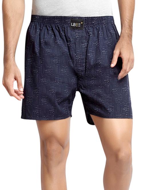 navy blue cotton boxer - 11478367 - Very Small Image - 1