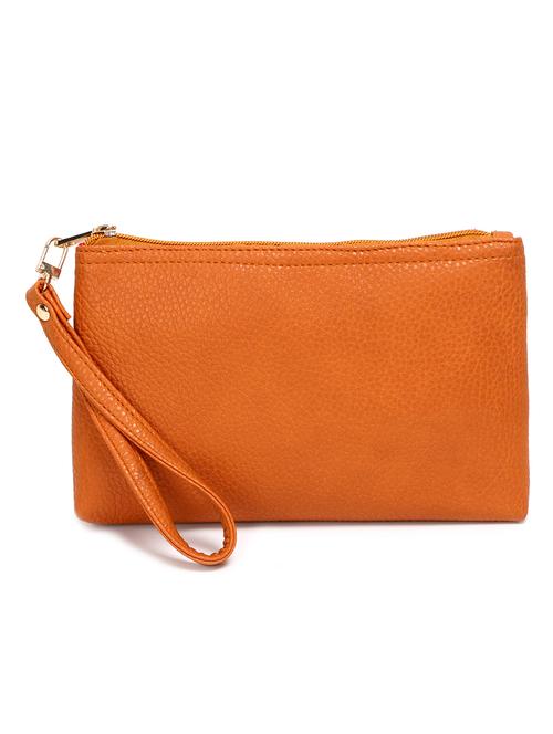 orange  leatherette  pouch - 11478596 - Very Small Image - 1