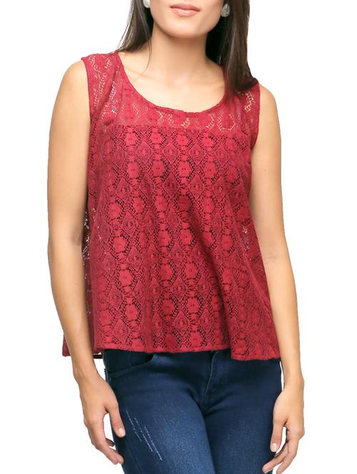 red lace top - 11478974 - Very Small Image - 1
