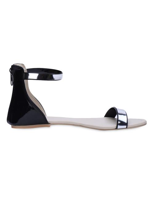 open toe back zipper flat sandals - 1147993 - Very Small Image - 1