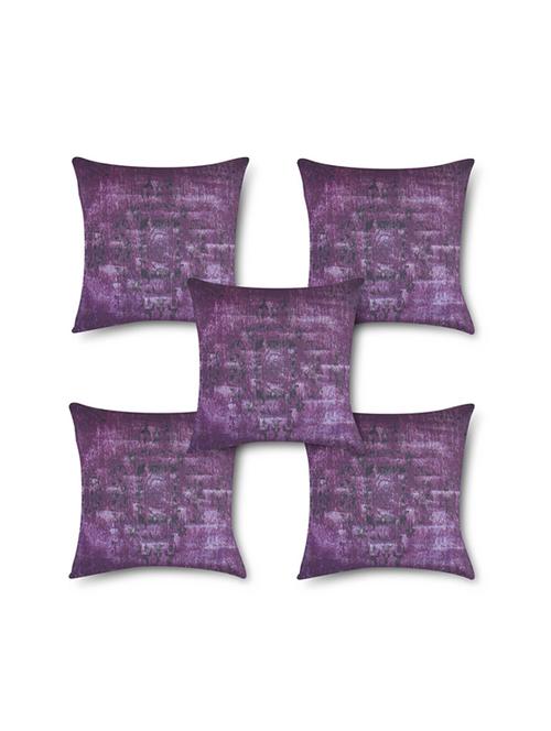 washed out look multi color cushion cover 16"x16" 5 pcs set - 11481629 - Very Small Image - 1