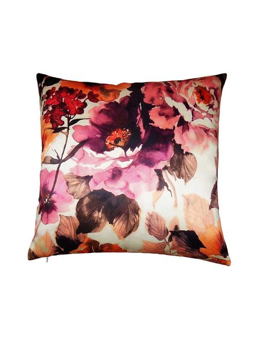 Multicoloured Printed Polysilk Cushion Cover - 11488026 - Very Small Image - 1