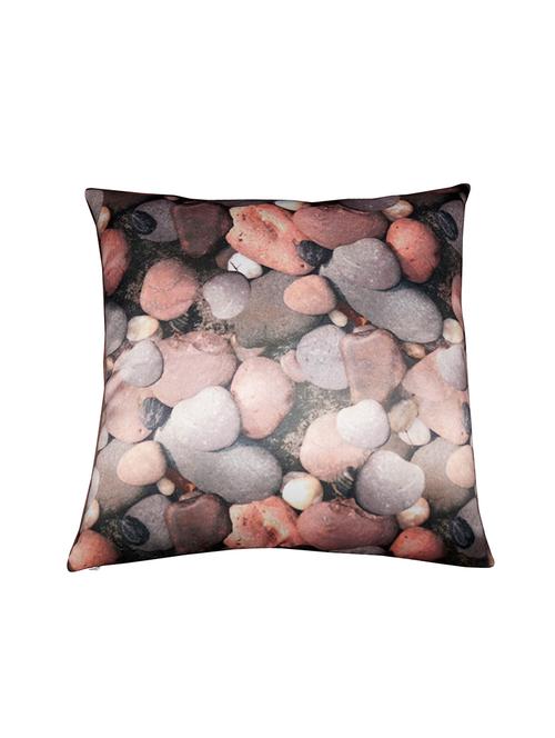 multicoloured printed polysilk cushion cover - 11488039 - Very Small Image - 1