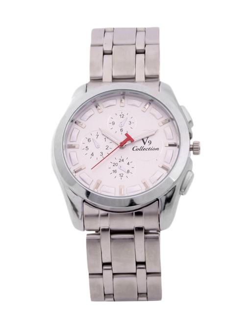 white metal men chronograph watch - 11488047 - Very Small Image - 1