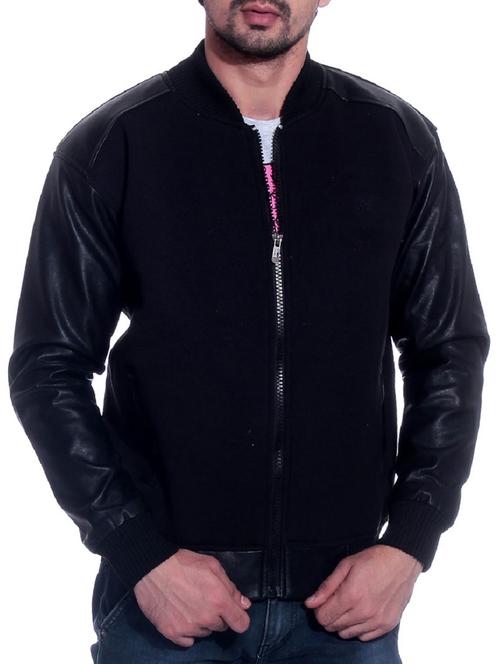 black cotton bomber jacket - 11493742 - Very Small Image - 1