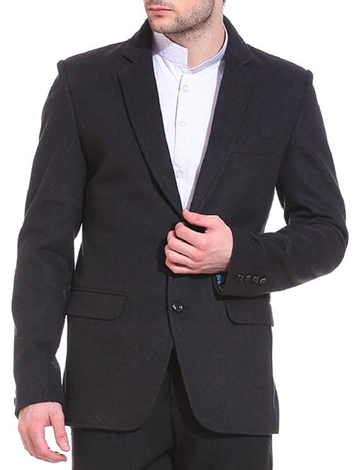 Black Cotton Blazer - 11493968 - Very Small Image - 1