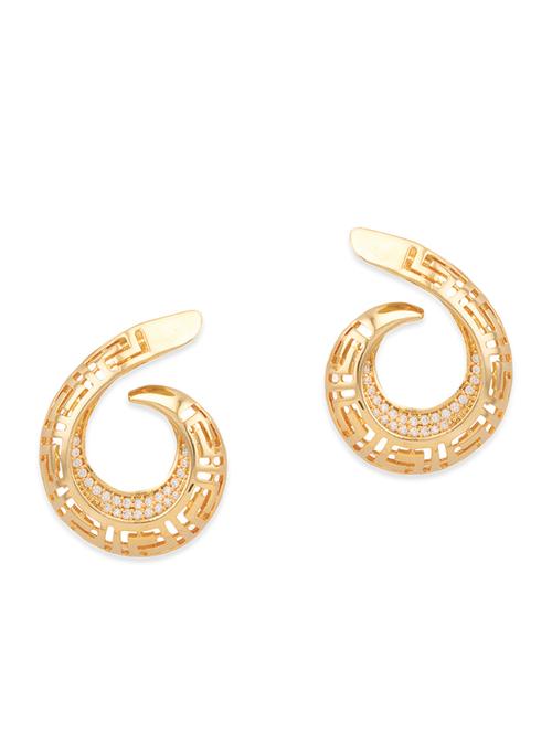 white brass studs earring - 11494177 - Very Small Image - 1