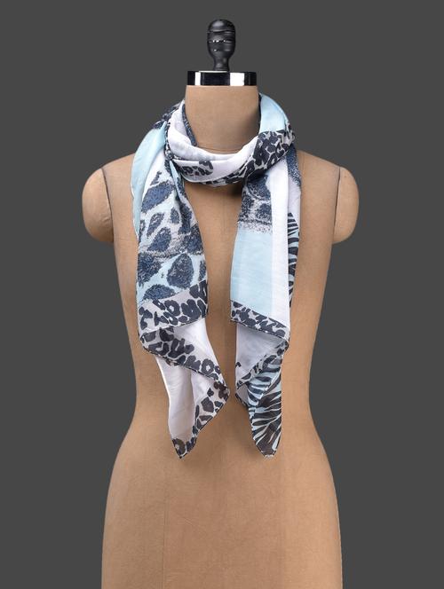 multicolour printed poly cotton stole - 1149721 - Very Small Image - 1