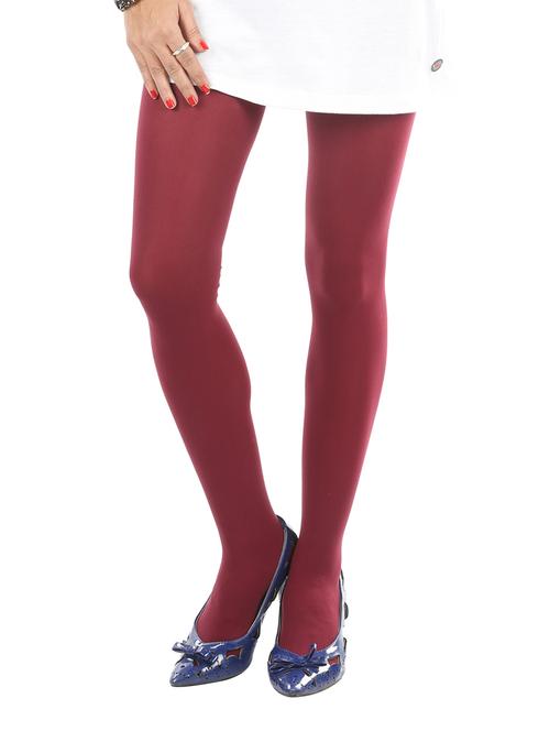 solid maroon nylon stocking - 11500282 - Very Small Image - 1