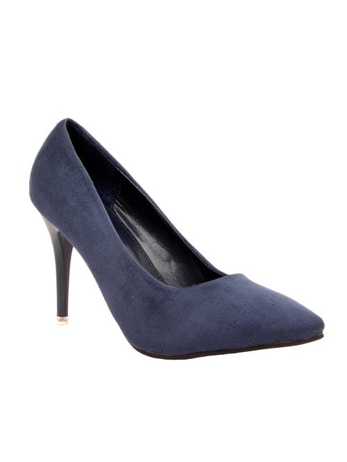 blue suede slip on pumps - 11501783 - Very Small Image - 1
