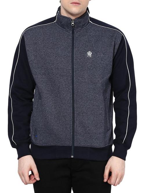 navy blue cotton sweatshirt - 11502279 - Very Small Image - 1