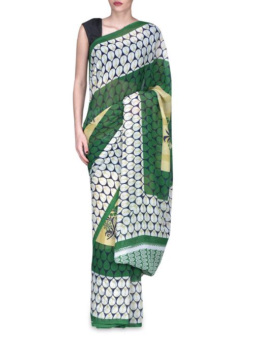 printed georgette saree - 1150418 - Very Small Image - 1