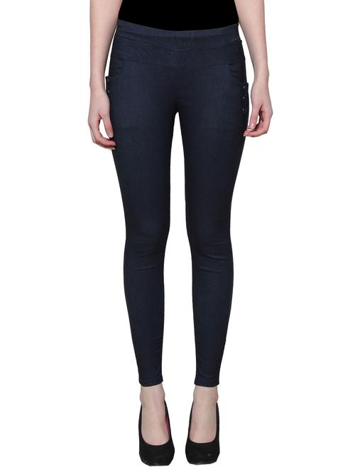 navy blue nylon jeggings - 11508353 - Very Small Image - 1