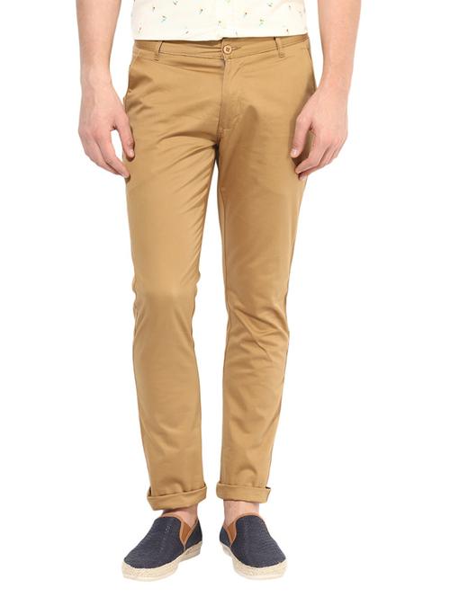 Khakhi Slim Fit Casual Trouser - 11509140 - Very Small Image - 1