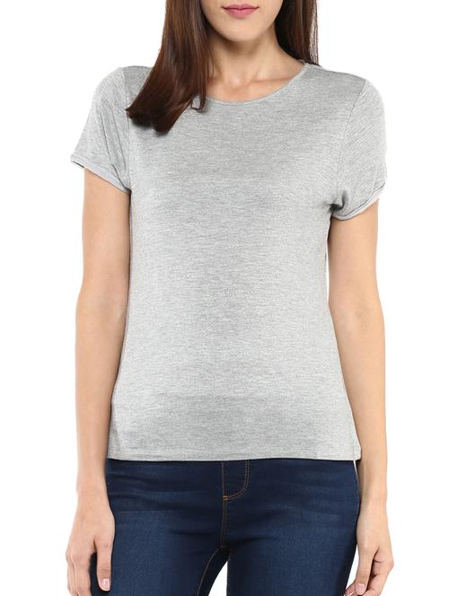 grey viscose regular tshirt - 11511064 - Very Small Image - 1