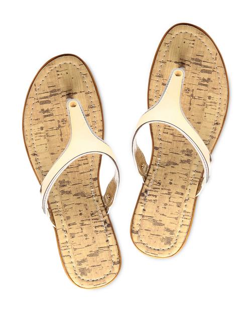 Gold faux leather sandals - 1151521 - Very Small Image - 1