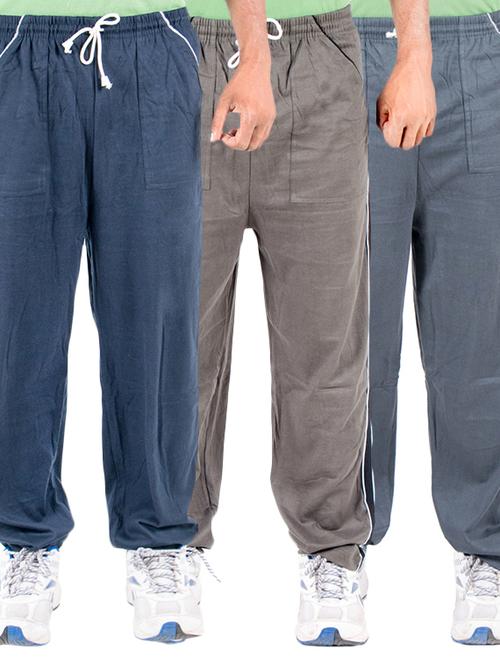 multi colored cotton  full length track pant - 11517703 - Very Small Image - 1