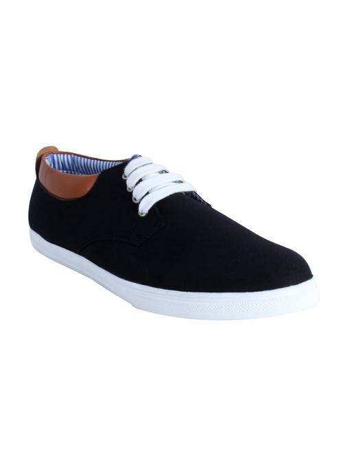 black canvas lace up shoes - 11522280 - Very Small Image - 1