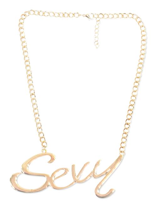 gold metal short necklace - 11524696 - Very Small Image - 1