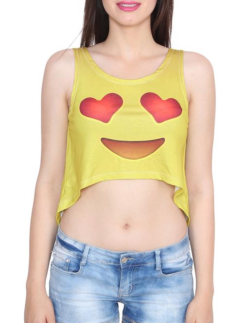 multi colored printed crop top - 11525095 - Very Small Image - 1