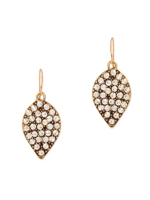 gold metal drop earring - 11531898 - Very Small Image - 1