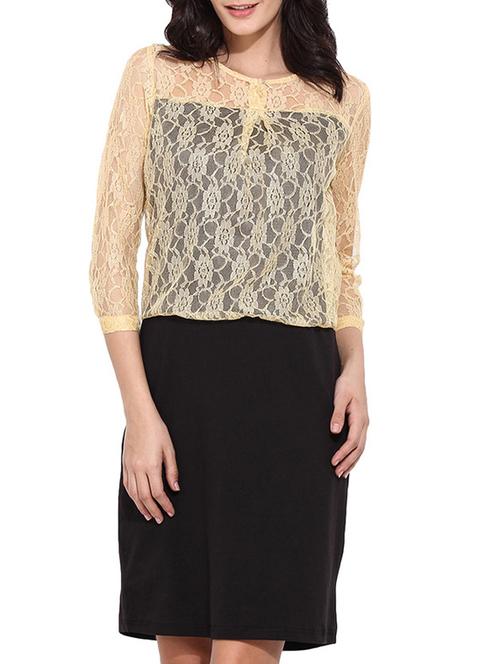 beige polyester dress - 11532377 - Very Small Image - 1