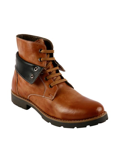 brown lace up casual boot - 11534920 - Very Small Image - 1