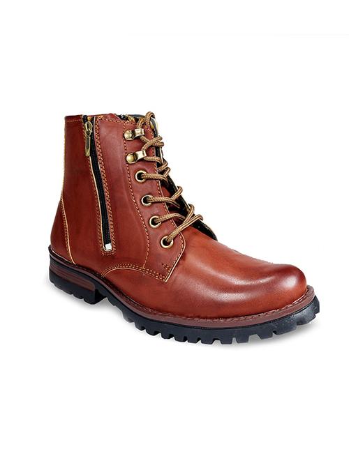 brown lace up casual boot - 11534938 - Very Small Image - 1