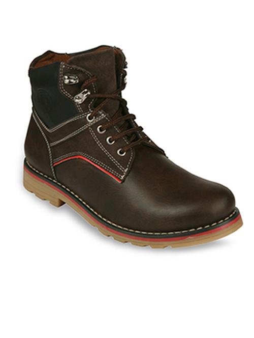 brown   lace up leather boot - 11534989 - Very Small Image - 1