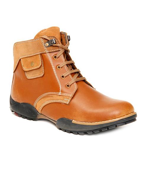tan   lace up leather boot - 11534997 - Very Small Image - 1