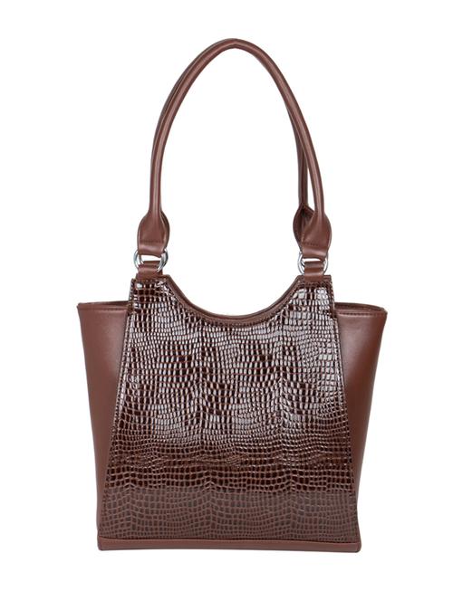 brown leatherette handbag - 11536178 - Very Small Image - 1