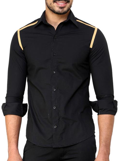 black taped casual shirt - 11536277 - Very Small Image - 1